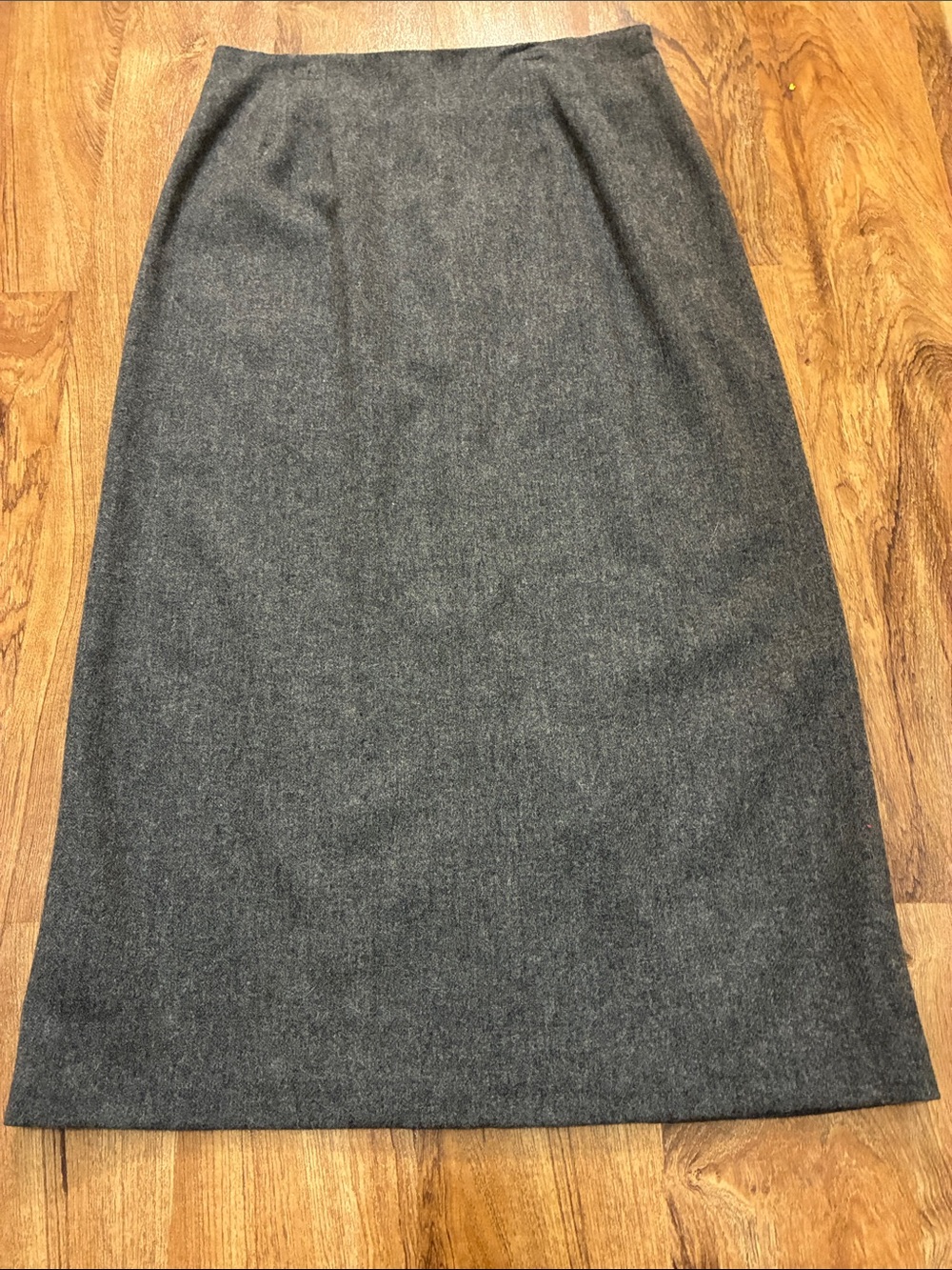Vintage J.G. Hook Woolmark 100% Wool Gray Pencil Skirt US 14 Dark Academia